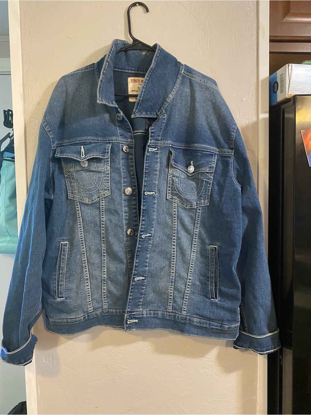 True Religion Men's Medium Blue Denim Jacket